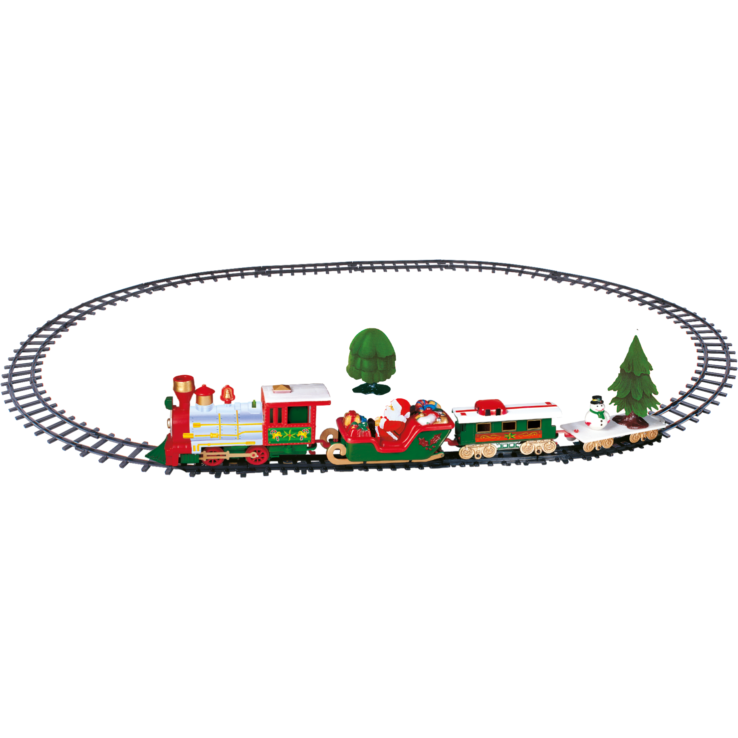 VESTIAMO CASA GRAN NATALE - Il Trenino dei Balocchi - Lunghezza ferrovia 236 cm